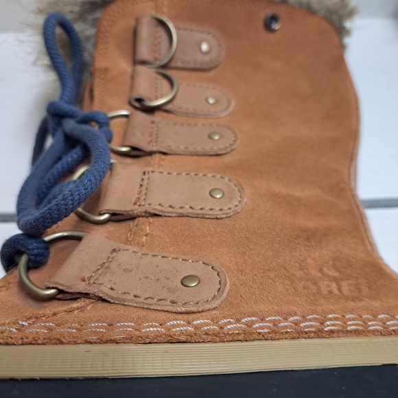 Sorel Boots Joan Of Arctic Tan Lace Up Waterproof Boots Women's Size 10 - Picture 8 of 13